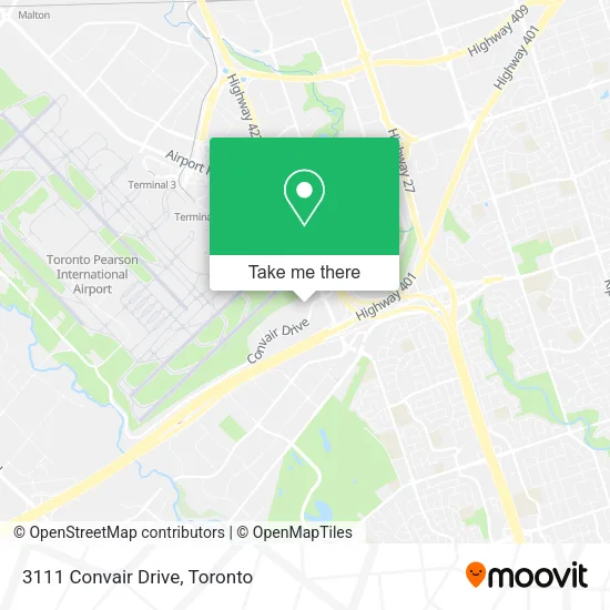 3111 Convair Drive map