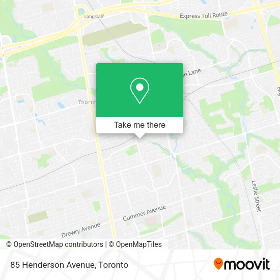 85 Henderson Avenue map