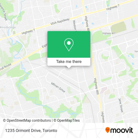 1235 Ormont Drive map