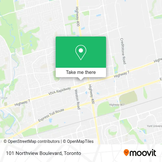 101 Northview Boulevard map