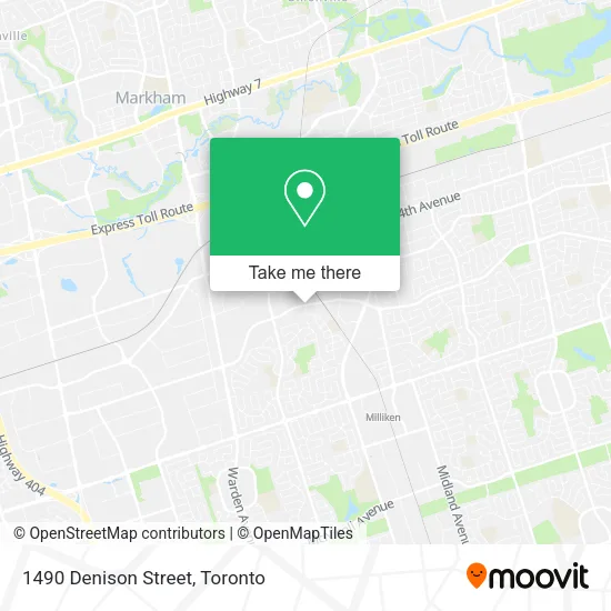 1490 Denison Street map
