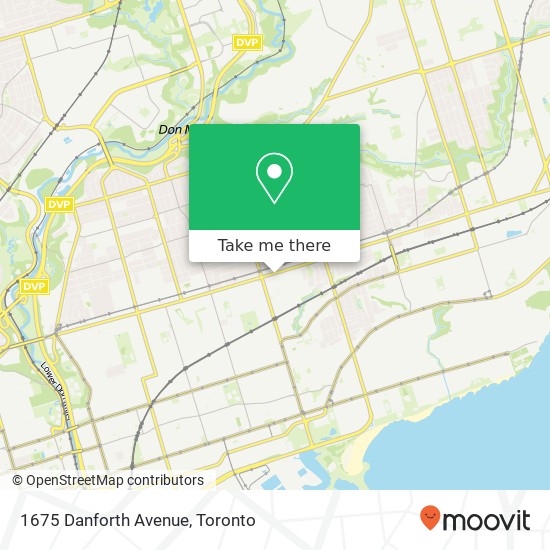 1675 Danforth Avenue map