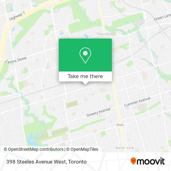 398 Steeles Avenue West map