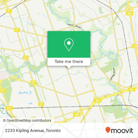 2233 Kipling Avenue map
