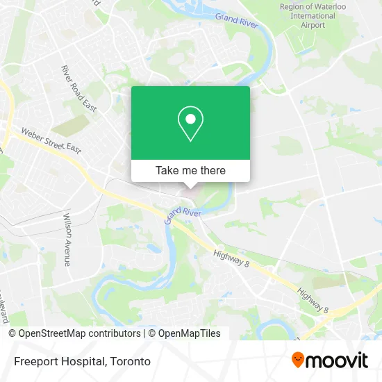 Freeport Hospital map