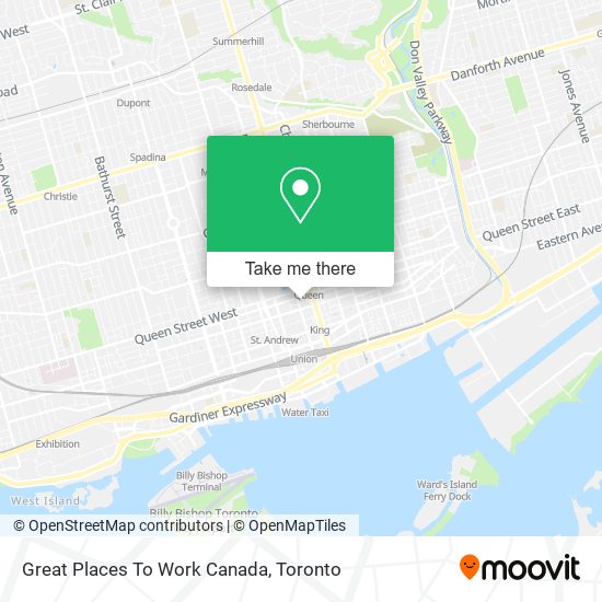 Great Places To Work Canada map