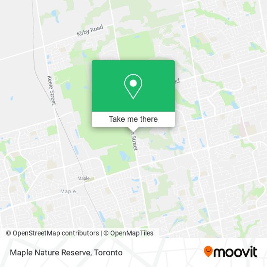 Maple Nature Reserve plan