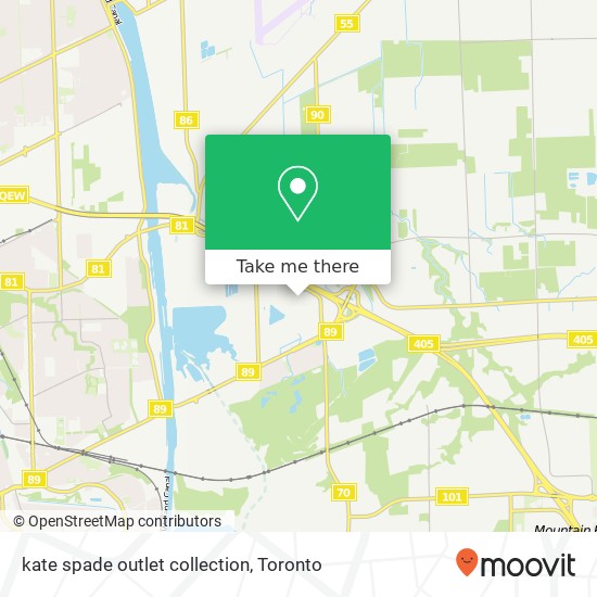 kate spade outlet collection map