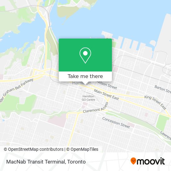 MacNab Transit Terminal map