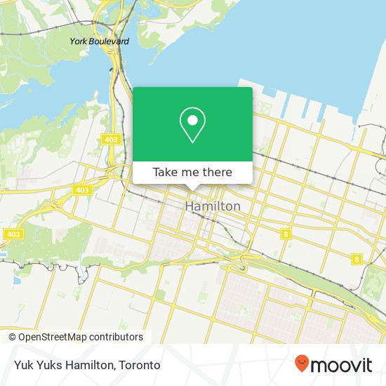 Yuk Yuks Hamilton map