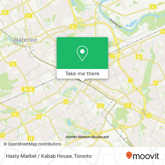 Hasty Market / Kabab House map