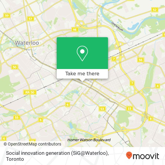 Social innovation generation (SiG@Waterloo) map