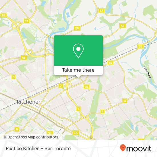 Rustico Kitchen + Bar map