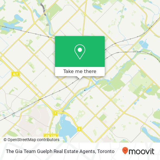 The Gia Team Guelph Real Estate Agents map