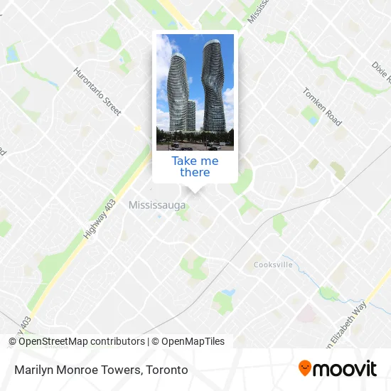 Marilyn Monroe Towers map
