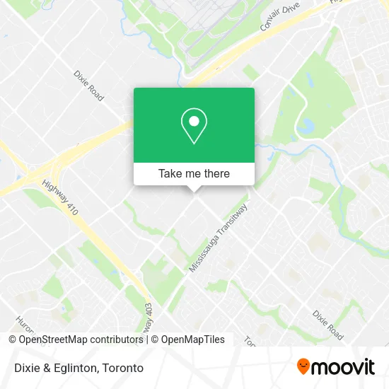Dixie & Eglinton map