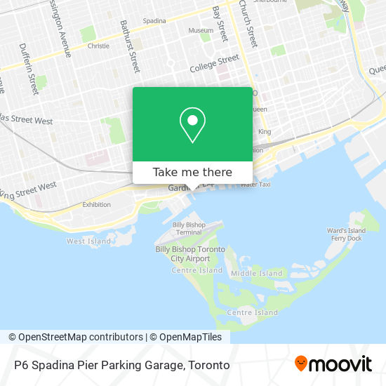 P6 Spadina Pier Parking Garage map