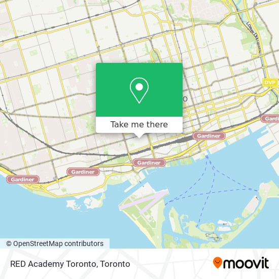 RED Academy Toronto map