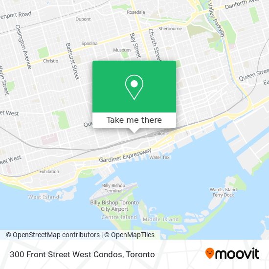 300 Front Street West Condos map