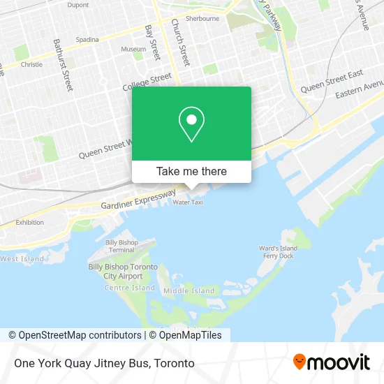 One York Quay Jitney Bus map