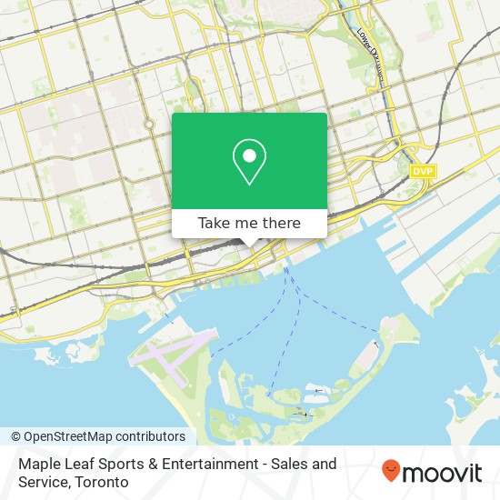 Maple Leaf Sports & Entertainment - Sales and Service map