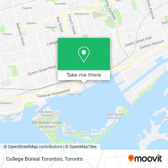 College Boreal Torontoo map