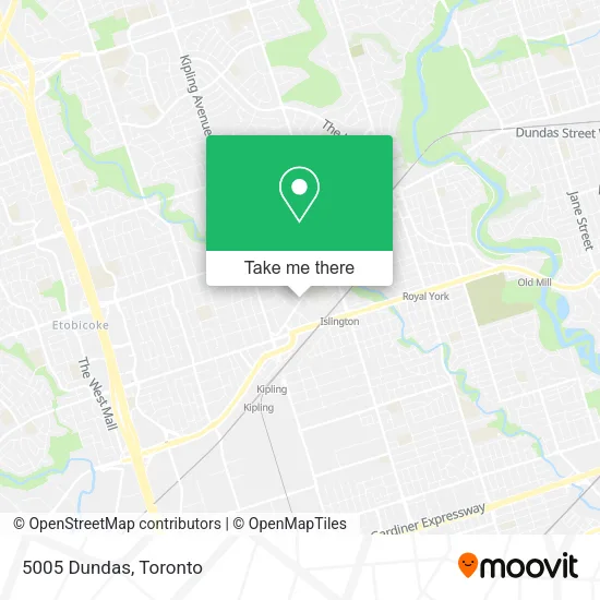 5005 Dundas map