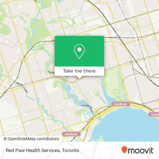 Red Paw Health Services map