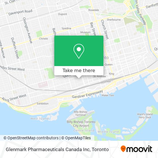 Glenmark Pharmaceuticals Canada Inc map