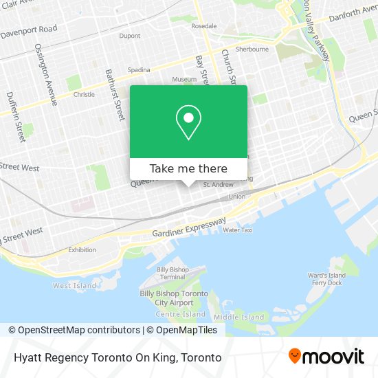 Hyatt Regency Toronto On King map