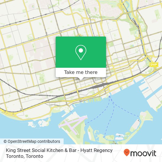 King Street Social Kitchen & Bar - Hyatt Regency Toronto plan