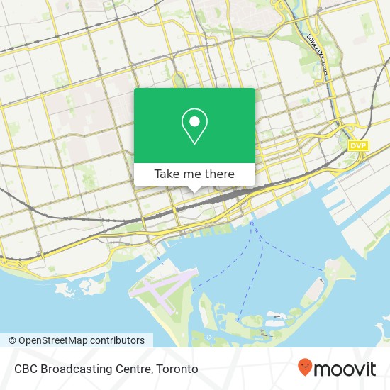 CBC Broadcasting Centre map