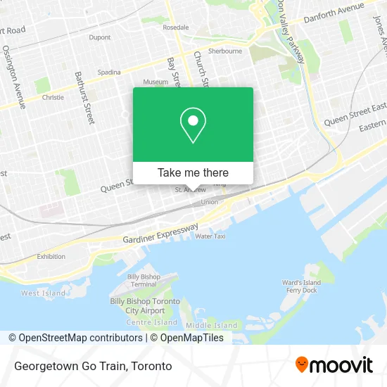 Georgetown Go Train map
