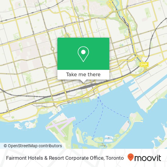 Fairmont Hotels & Resort Corporate Office map