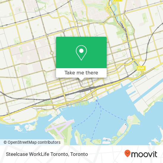Steelcase WorkLife Toronto map