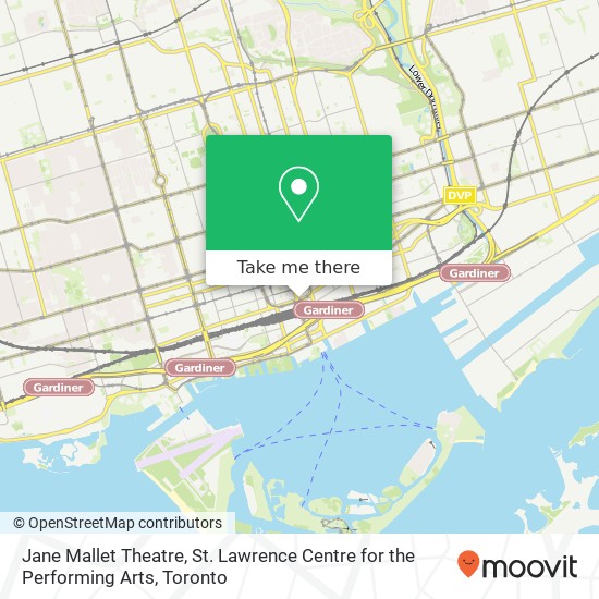 Jane Mallet Theatre, St. Lawrence Centre for the Performing Arts map
