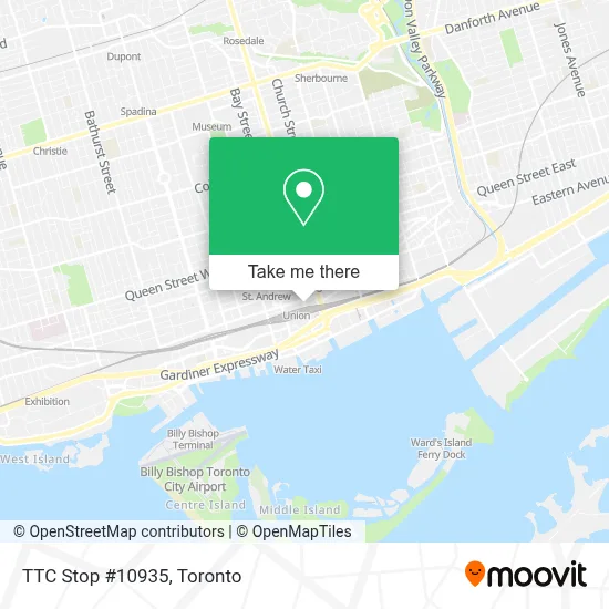 TTC Stop #10935 map