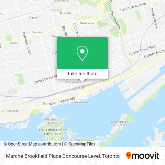 Marché Brookfield Place Concourse Level map