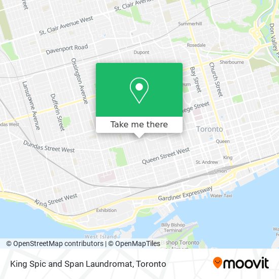 King Spic and Span Laundromat map