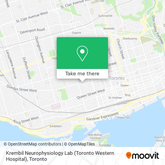 Krembil Neurophysiology Lab (Toronto Western Hospital) map