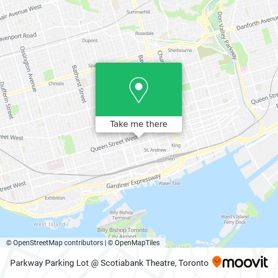 Parkway Parking Lot @ Scotiabank Theatre map