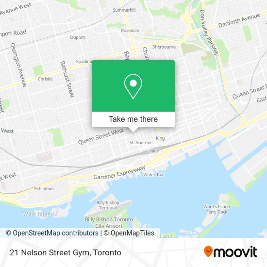 21 Nelson Street Gym map