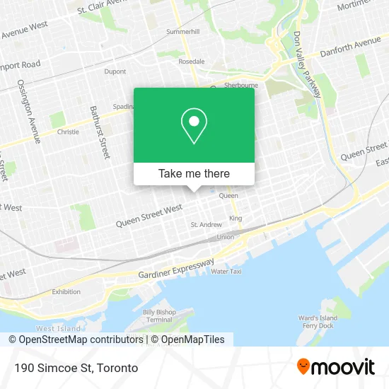 190 Simcoe St map