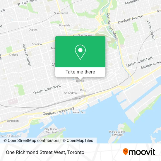 One Richmond Street West map