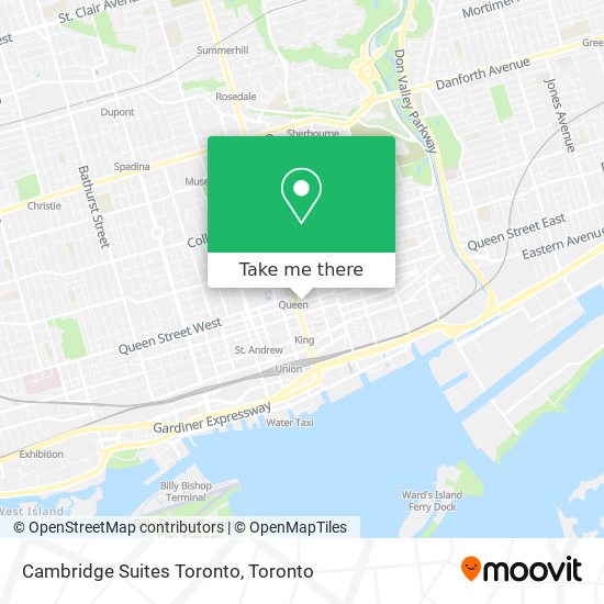 Cambridge Suites Toronto map