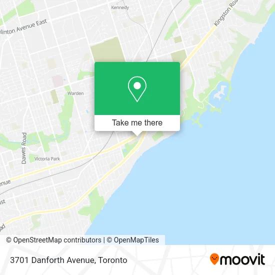 3701 Danforth Avenue map