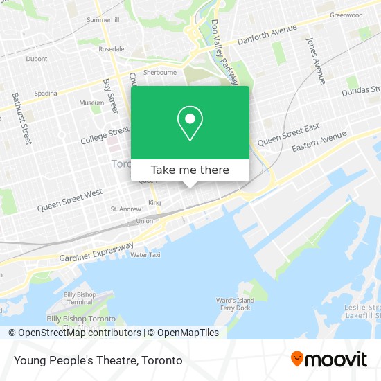 Young People's Theatre map