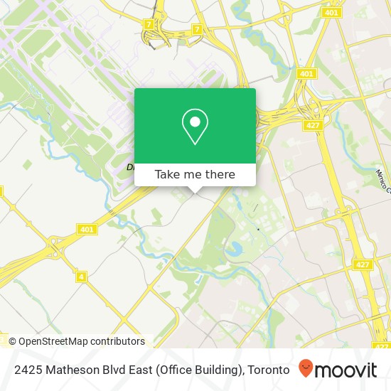2425 Matheson Blvd East (Office Building) map