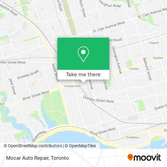 Mocar Auto Repair map