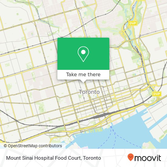 Mount Sinai Hospital Food Court map